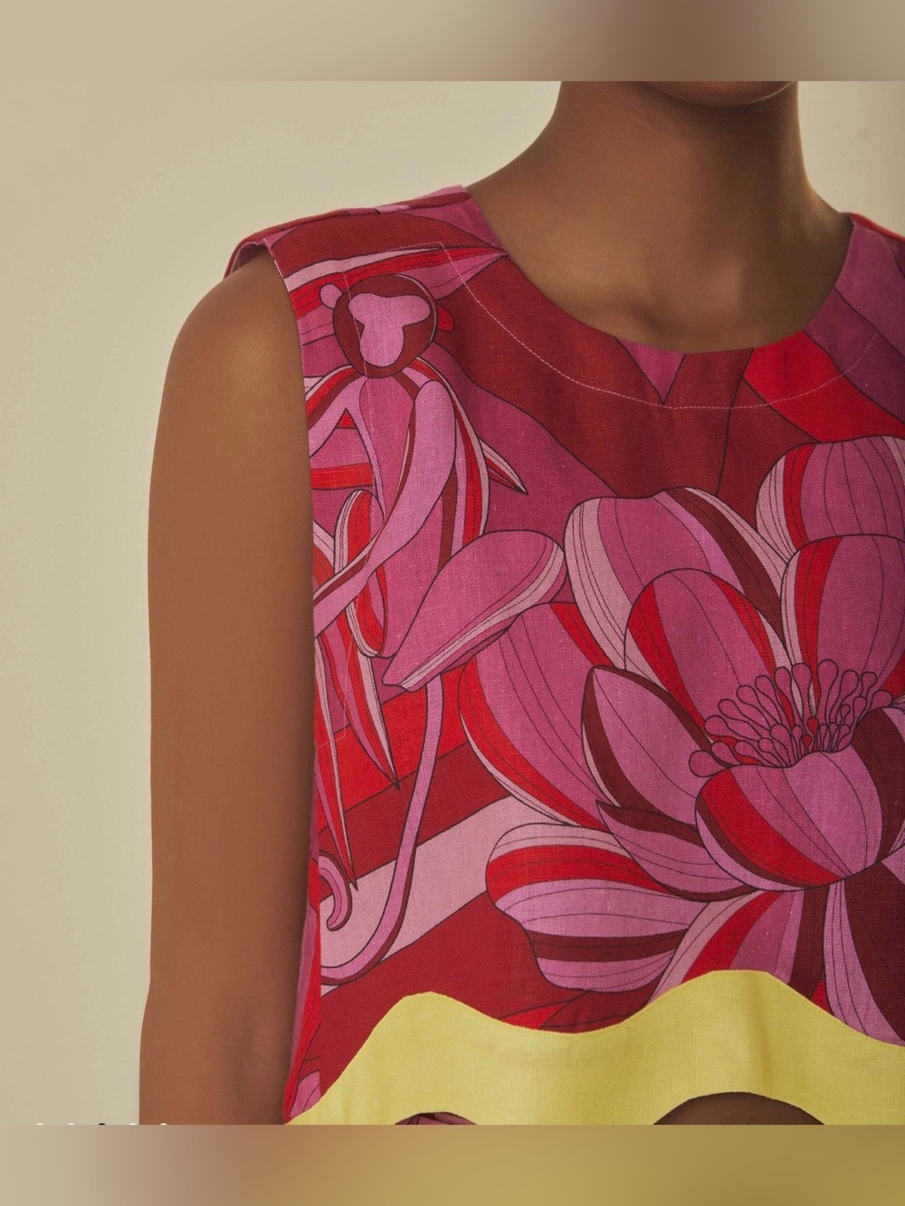 FARM Rio Red Endless Summer Crop Top - Picture 3 of 7